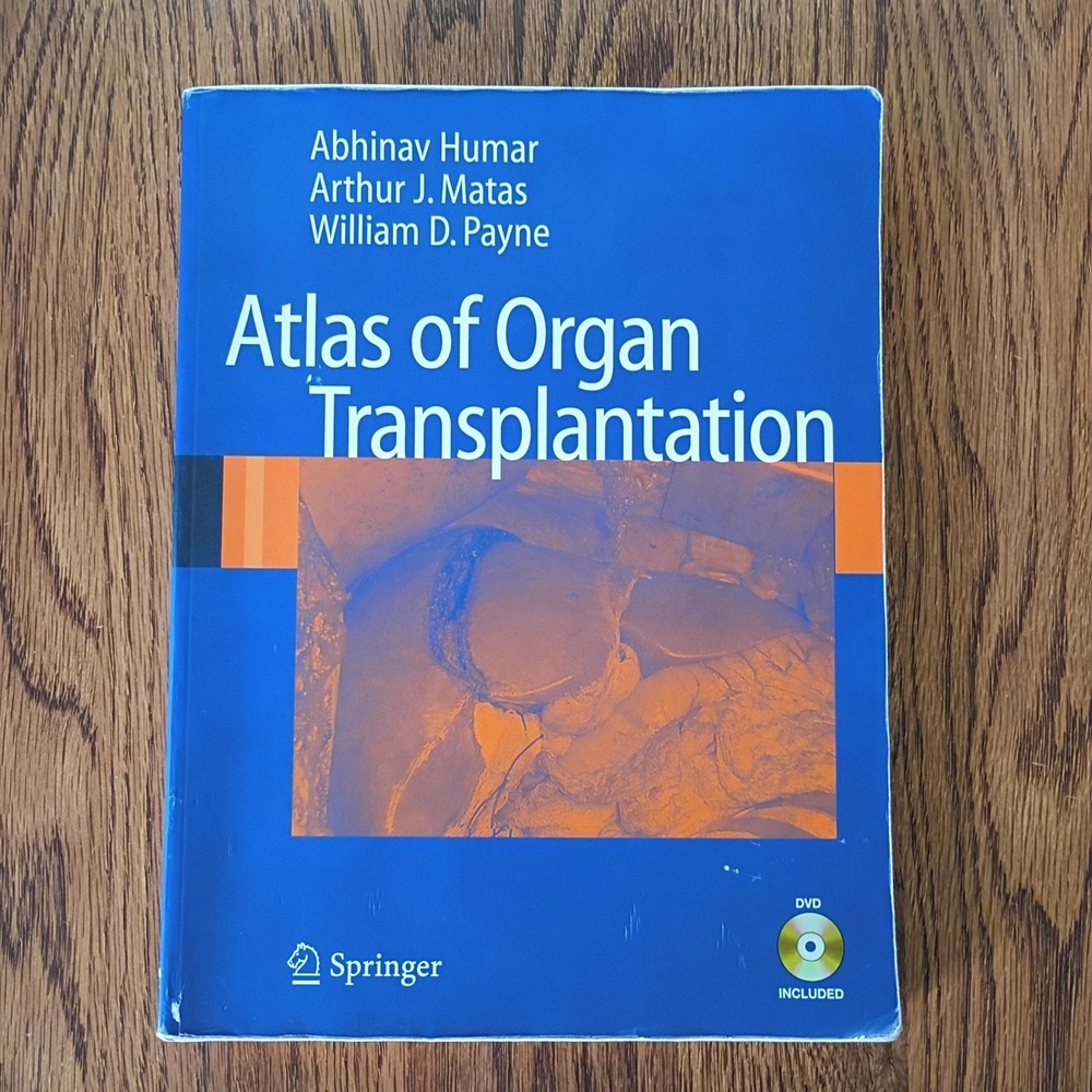 Atlas of Organ Transplantation by Abhinav Humar Paperback, DVD NOT Included